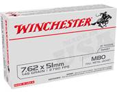 Winchester Ammo WM80 USA 7.62x51mm NATO